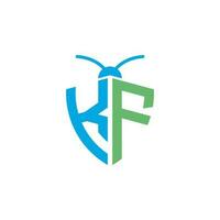 Briefe kf Pest Steuerung Logo vektor