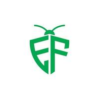 Briefe ef Pest Steuerung Logo vektor