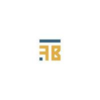 Briefe tfb fbt Platz Logo minimal einfach modern vektor