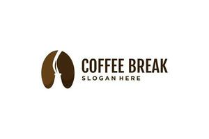 Kaffee Logo Design Vektor mit modern Stil