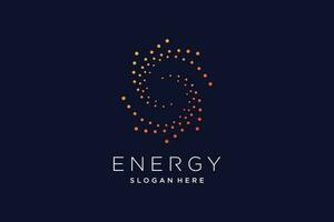 Energie Logo Design mit kreativ abstrakt Idee vektor