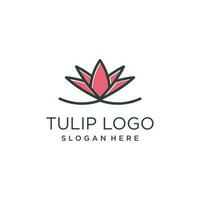 Tulpe Logo Design Element Vektor mit modern Konzept