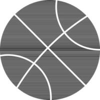 schwarz Basketball auf Weiß Hintergrund. vektor