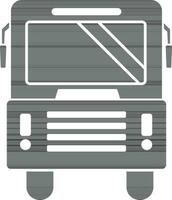 Illustration von schwarz und Weiß Stil von Bus Symbol. vektor