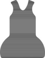 illustration av en svart klänning. vektor