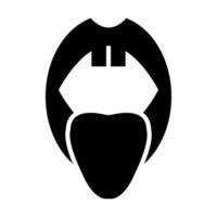 Oral Glyphe Symbol Design vektor