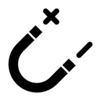 Magnet Glyphe Symbol Design vektor
