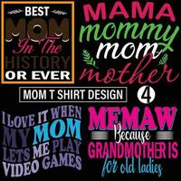 Mama t Hemd Vektor Typografie Designs