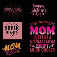Mama t Hemd Vektor Typografie Designs