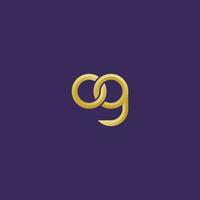 luxuriös golden Briefe og Logo Design vektor