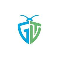 Briefe gtv gvt Pest Steuerung Logo vektor