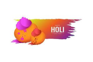 holi indisk festival av färger kreativ baner mall design vektor