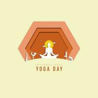 International Yoga Tag Vektor Illustration