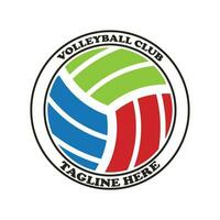 volleyboll team logotyp vektor