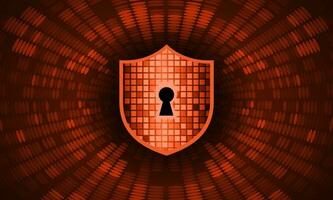 modern Cybersäkerhet teknologi bakgrund med skydda och låsa vektor