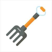 kolla upp detta vackert designad vektor av trädgårdsarbete verktyg, ikon av jordbruk gaffel