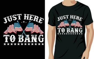 4 .. Juli amerikanisch druckbar T-Shirt vektor