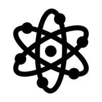atom glyf ikon design vektor
