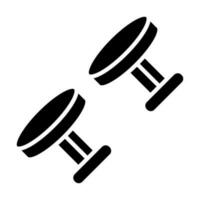 Manschette Links Glyphe Symbol Design vektor
