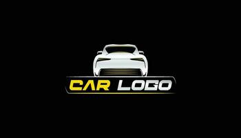 Auto Gliederung zurück Sport aussehen mit modern Text Vektor Logo
