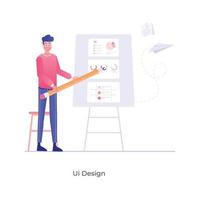 UI-Design und Software vektor