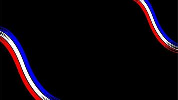 schwarz Hintergrund mit Frankreich Flagge Band Design Vektor