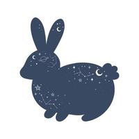 Kaninchen mystische Astrologie vektor