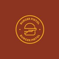 Burger Waffen Logo vektor