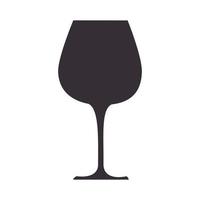 vin glas ikon vektor