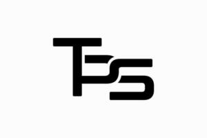 tps konstruktion brev logotyp design mall element vektor