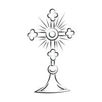 Korpus christi. Christian Symbol zum drucken oder verwenden wie Poster, Karte, Flyer oder t Hemd vektor