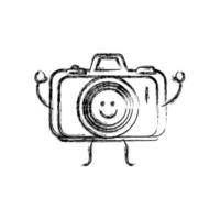 glückliches Kamera-Symbol vektor