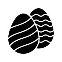 vackert designad ikon av dekorativ ägg i trendig stil, lätt till använda sig av vektor
