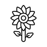 schön entworfen Symbol von Sonnenblume im editierbar Stil, einfach zu verwenden Symbol vektor