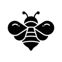 ein editierbar Vektor von Honig Biene im modern Stil, fliegend Insekt Symbol