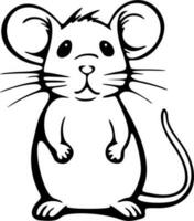 Stehen Ratte Clip Art Vektor Illustration