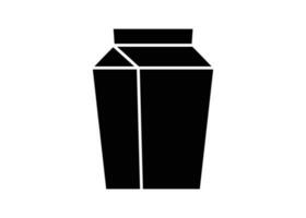 Milch Box Symbol Design Vorlage isoliert Illustration vektor