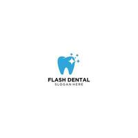 Blitz Dental Logo Design Vorlage vektor