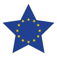 flagga av Europa. europeisk union. eu flagga i design form vektor