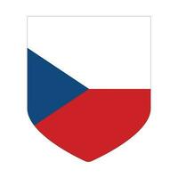 Flagge von das Tschechisch Republik im Form. vektor