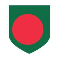 flagga av bangladesh i form vektor