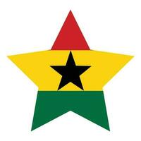 Ghana Flagge. Flagge von Ghana im Design gestalten vektor