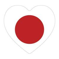 japanisch Flagge im Form. Flagge von Japan im Form. vektor