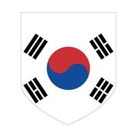 Flagge von Süd Korea im Form. Süd Korea Flagge im Form. vektor