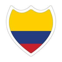 Flagge von Kolumbien im Design gestalten vektor