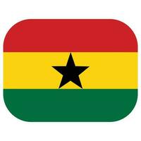 ghana flagga. flagga av ghana i design form vektor