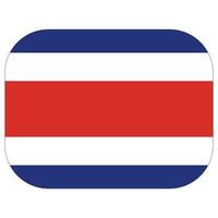 Costa Rica Flagge. Flagge von Costa Rica im Design gestalten vektor