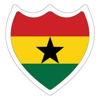 ghana flagga. flagga av ghana i design form vektor