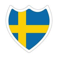 flagga av Sverige i form. Sverige flagga i form vektor