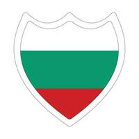 Flagge von Bulgarien im Dreieck gestalten vektor